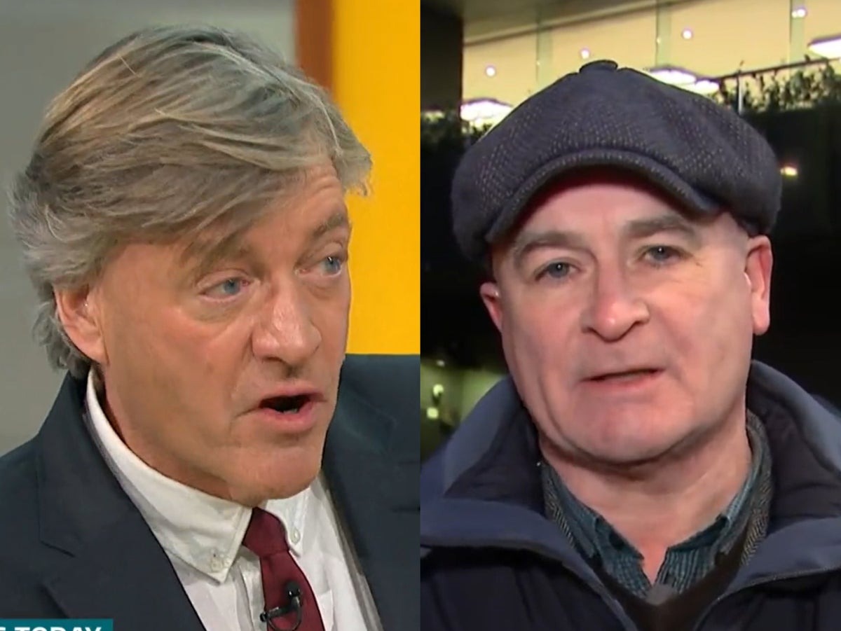 Mick Lynch and Richard Madeley